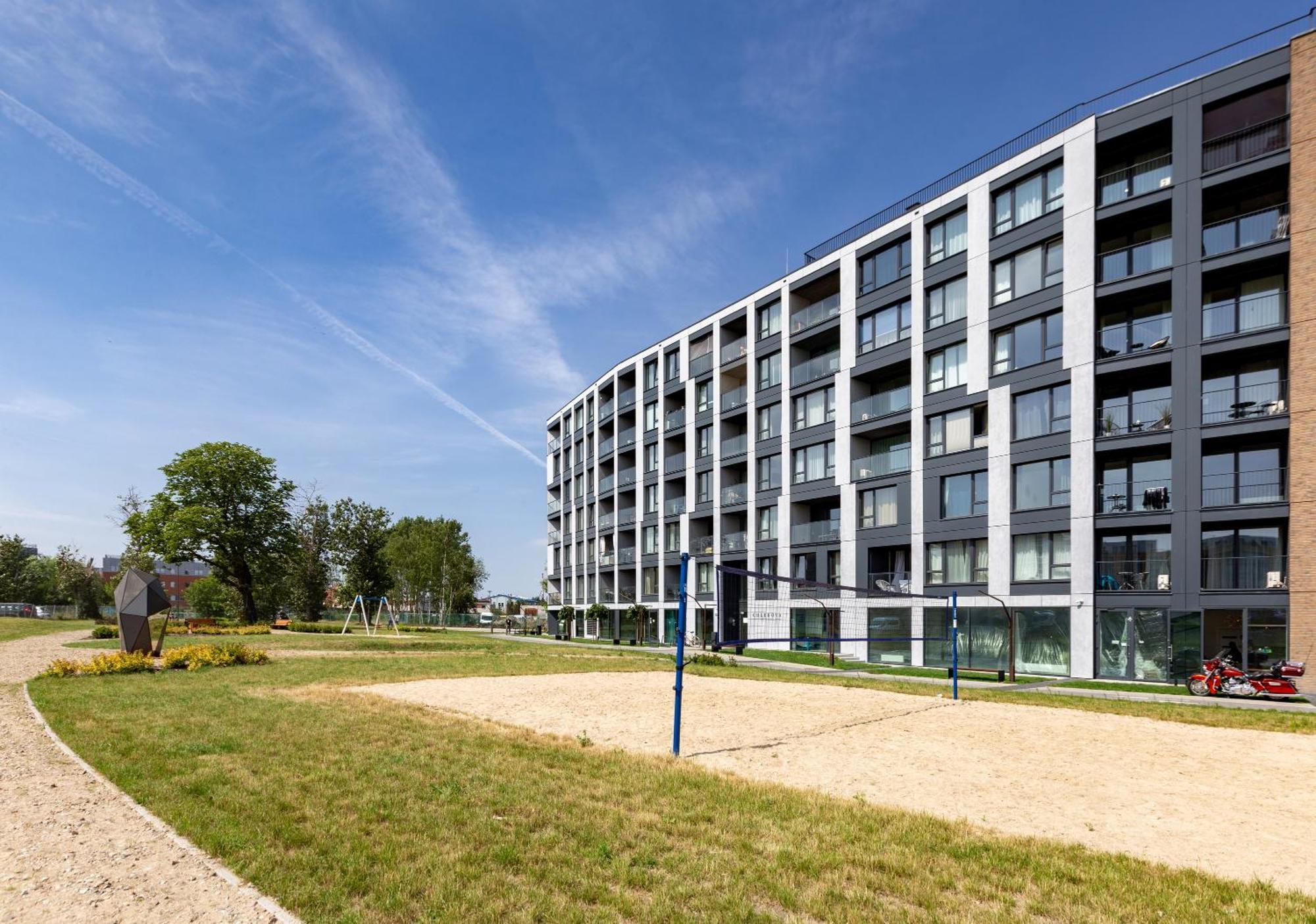 Chlebova - Riverside View Terrace, Free Parking, Gym & Kidsplay By Downtown Apartments Gdańsk Kültér fotó