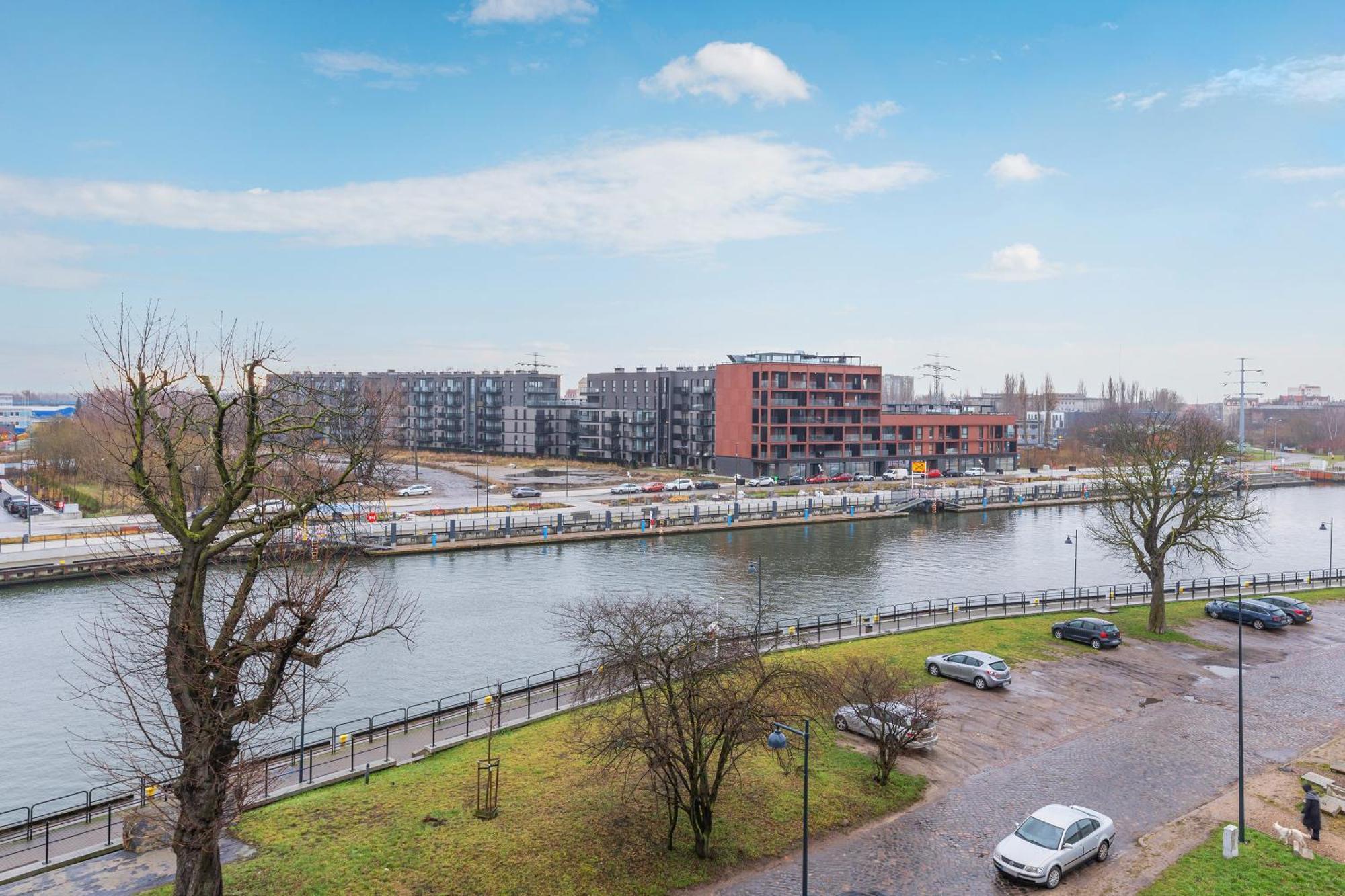 Chlebova - Riverside View Terrace, Free Parking, Gym & Kidsplay By Downtown Apartments Gdańsk Szoba fotó