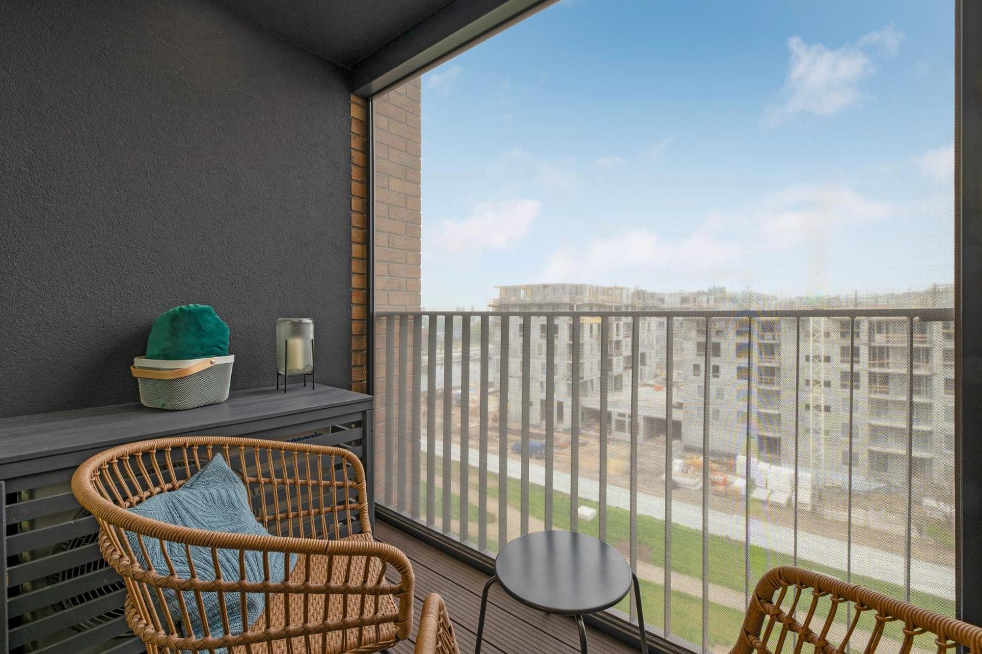 Chlebova - Riverside View Terrace, Free Parking, Gym & Kidsplay By Downtown Apartments Gdańsk Kültér fotó